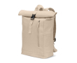 Rolltop-rugzak met bovensluiting en vakken 17L 380 g/m² kleur naturel