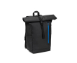 Rolltop reistas van waterdicht gerecycled polyester met laptopvak 14\" kleur koningsblauw