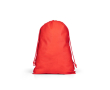Grote trekkoordtas van non-woven met gesealde sluiting 60 g/m² kleur rood