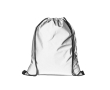 Reflecterende tas van polyester met zwarte hengsels, 200 g/m² kleur zilver