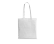 Kleurige katoenen tassen met lange hengsels 105 g/m² Eco Color L kleur wit