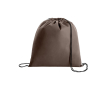Goedkope non-woven rugzakjes bedrukken 80 gr/m2 Downtown kleur donker bruin