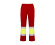 Winter werkbroek met hoge zichtbaarheid 240 g/m² Roly Soan kleur rood