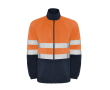 Fleece werkjas met hoge zichtbaarheid 300 g/m² Roly Altair kleur neon oranje