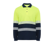 Technische werkpolo met lange mouwen 170 g/m² Roly Vega LS kleur neon geel