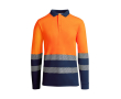 Technische werkpolo met lange mouwen 170 g/m² Roly Atrio LS kleur oranje