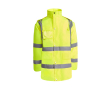 Gevoerde werkparka met hoge zichtbaarheid 395 g/m² Roly Merak kleur neon geel