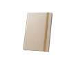 Notitieboek van suikerriet met harde kaft en gelinieerde A5-pagina's kleur naturel