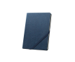 Notitieboek met harde kaft van kraftpapier en afgeronde hoeken A5 kleur blauw