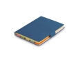 Notitieboekje met sticky notes voor reclame kleur blauw