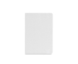 Eco notitieboek in gerecycled polyester, A5 gelinieerde bladen kleur wit