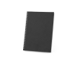 A5-notitieboek van gerecycled papier met flexibele kaft, gelinieerde pagina’s kleur zwart