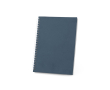A5-notitieboek van gerecycled papier met flexibele kaft, gelinieerde pagina’s kleur blauw
