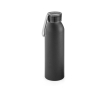 Lekvrije aluminium fles met siliconen lus 660ml Alu Cool kleur zwart