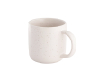Keramische koffiekop met matte afwerking en rustieke uitstraling 90 ml kleur gebroken wit