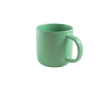 Keramische koffiekop met matte afwerking en rustieke uitstraling 90 ml kleur lichtgroen
