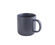 Keramische koffiekop met matte afwerking en rustieke uitstraling 90 ml kleur marineblauw