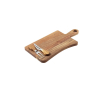 Kaasplank van acaciahout met 2 gereedschappen kleur donker hout