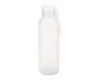 RPET-fles met matte afwerking en lekvrije dop 600 ml kleur doorzichtig