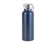 Roestvrijstalen drinkfles van deels gerecycled materiaal 810 ml kleur marineblauw