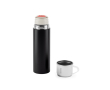 Roestvrijstalen thermosfles met dubbele wand en matte afwerking 490 ml kleur zwart