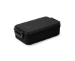 Lunchbox van plastic, vaatwasserbestendig met stevige sluiting 900 ml kleur zwart