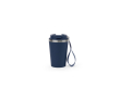 Reisbeker van gerecycled staal met vacuümisolatie 460 ml kleur marineblauw