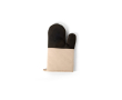 Keukenhandschoen van 100% katoen met antislip siliconen kleur beige