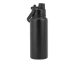 RVS fles met dubbelwandige isolatie en 2-in-1 drinktuit 830ml kleur zwart