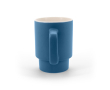 Keramische mok met matte afwerking en kraft geschenkdoos 330ml kleur blauw