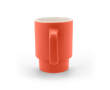Keramische mok met matte afwerking en kraft geschenkdoos 330ml kleur rood