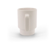 Keramische mok met matte afwerking en kraft geschenkdoos 330ml kleur gebroken wit