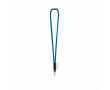 Effen polyamide buislanyard voor sublimatie, gemaakt in Europa kleur blauw