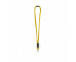 Effen polyamide buislanyard voor sublimatie, gemaakt in Europa kleur geel