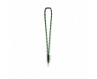 Tubulaire lanyard van polyamide met karabijnhaak en te sublimeren label kleur groen
