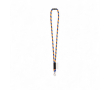 Tubulaire lanyard van polyamide met karabijnhaak en te sublimeren label kleur neon oranje