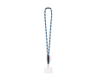 Tubulaire lanyard, gemaakt in Europa, met standaard karabijnhaak kleur cyaan blauw