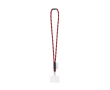Tubulaire lanyard, gemaakt in Europa, met standaard karabijnhaak kleur donkerrood