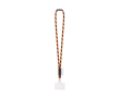 Tubulaire lanyard, gemaakt in Europa, met standaard karabijnhaak kleur donker oranje