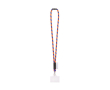 Tubulaire lanyard, gemaakt in Europa, met standaard karabijnhaak kleur neon oranje