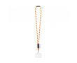 Tubulaire lanyard, gemaakt in Europa, met standaard karabijnhaak kleur oranje