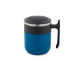 Reismok met dubbele wand, matte afwerking en antislipbasis 400 ml kleur blauw