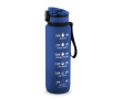 Matte rubberen RPET drinkfles met motiverende teksten 1,06 ml kleur blauw