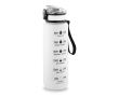 Matte rubberen RPET drinkfles met motiverende teksten 1,06 ml kleur wit