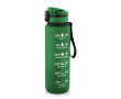 Matte rubberen RPET drinkfles met motiverende teksten 1,06 ml kleur groen