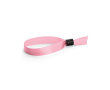 Zijdeachtige en glanzende armband met veiligheidssluiting kleur roze