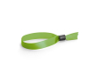 Zijdeachtige en glanzende armband met veiligheidssluiting kleur lichtgroen