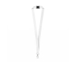 Polyester keycord met veiligheidsluiting voor sublimatie kleur wit