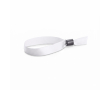 Polyester lanyard armband met veiligheidsluiting gemaakt in de EU kleur wit