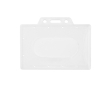 Stevige kaarthouder voor kunststof kaarten, licht en duurzaam 8,6x5,4cm kleur wit